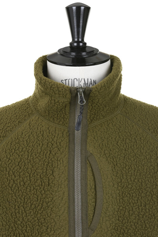 Snow Peak Thermal Boa Fleece Jacket - Olive | Kafka Mercantile