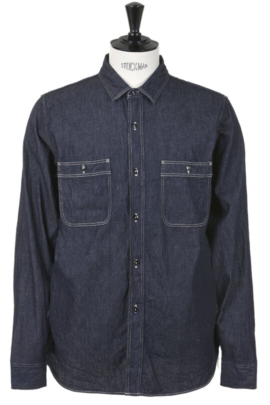 View theDenim Work Shirt One Wash 47-701E - Indigo online at Kafka