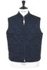 Quilted Cotton Vest - Navy Thumbnail