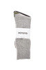 R1378 Guernsey Pattern Crew Socks - Light Grey Thumbnail