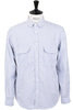 Ox Stripe Clip Shirt - Blue Thumbnail