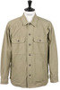 30-40-6157 Back Satin Shirt Jacket - Beige Thumbnail