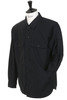 30-40-6157 Back Satin Shirt Jacket - Black Thumbnail