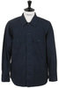 30-40-6157 Back Satin Shirt Jacket - Navy Thumbnail