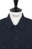 30-40-6157 Back Satin Shirt Jacket - Navy Thumbnail