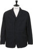 31-40-3278 Back Satin Coverall Jacket - Black Thumbnail