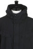 31-40-9467 Back Satin Military Hooded Coat - Black Thumbnail