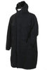 31-40-9467 Back Satin Military Hooded Coat - Black Thumbnail