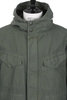 31-40-9467 Back Satin Military Hooded Coat - Olive Thumbnail