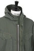 31-40-9467 Back Satin Military Hooded Coat - Olive Thumbnail