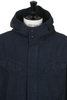 31-40-9467 Back Satin Military Hooded Coat - Navy Thumbnail