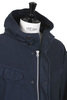 31-40-9467 Back Satin Military Hooded Coat - Navy Thumbnail