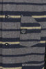 #1103 Polar Fleece Jacket Wool - Navy Stripe Thumbnail