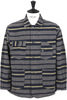 #1103 Polar Fleece Jacket Wool - Navy Stripe Thumbnail