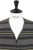 #1502 Fleece Vest Wool - Green Stripe Thumbnail