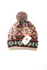 Double Cuff Knitted Navajo #1 Cap - Tan Thumbnail