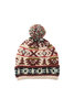 Double Cuff Knitted Navajo #1 Cap - Tan Thumbnail