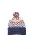 Double Cuff Design A Knitted Cap - Navy Heather Thumbnail