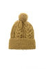 Double Cuff Knitted Fisherman Cap - Dark Gold Thumbnail