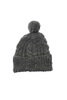 Double Cuff Knitted Fisherman Cap - Grey Thumbnail