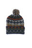 Double Cuff Cap Fair Isle - Dark Real Indigo Thumbnail