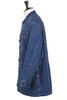 01-6038-86 Denim Half Coat 6 Month Wash - Indigo Thumbnail