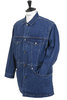 01-6038-86 Denim Half Coat 6 Month Wash - Indigo Thumbnail