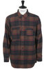 Work Shirt Cotton Plaid Flannel - Orange/Red Thumbnail