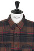 Work Shirt Cotton Plaid Flannel - Orange/Red Thumbnail