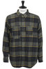 Work Shirt Cotton Plaid Flannel - Yellow/Grey Thumbnail