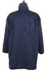 Fly Front Coat Quilted Cloth - Navy Thumbnail