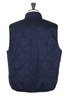 High Neck Vest Quilted Cloth - Navy Thumbnail