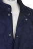 High Neck Vest Quilted Cloth - Navy Thumbnail