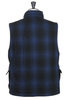 Messenger Vest Buffalo Plaid Wool - Blue Thumbnail