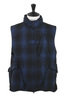 Messenger Vest Buffalo Plaid Wool - Blue Thumbnail