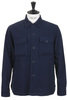 C.P.O. Shirt Jacket Stretch Cotton Moleskin - Navy Thumbnail