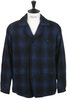 Bird Watching Jacket Buffalo Plaid Wool - Blue Thumbnail