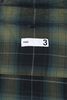 Round Flap Pocket Shirt Ombre Plaid Flannel - Navy Thumbnail