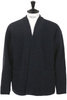 Lined Easy Cardigan Recycled Wool Blend Boa Jersey - Navy Thumbnail