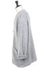 4 Button Cardigan Double Face Jersey - Light Grey Thumbnail