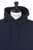 Hooded Sweatshirt Cotton/Wool Brushed Back Jersey - Navy Thumbnail