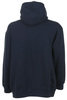 Hooded Sweatshirt Cotton/Wool Brushed Back Jersey - Navy Thumbnail