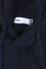 Hooded Sweatshirt Cotton/Wool Brushed Back Jersey - Navy Thumbnail