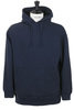 Hooded Sweatshirt Cotton/Wool Brushed Back Jersey - Navy Thumbnail