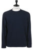 Crew Neck Shirt Mellow Cotton Plain Jersey - Navy Thumbnail