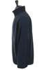 Boiled Wool Zip Up Sweater - Navy Thumbnail