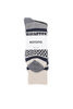 R1337 Multi Jacquard Crew Socks - Ivory/Navy Thumbnail