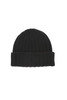 Cashmere 2x2 Rib Watch Cap - Black Thumbnail