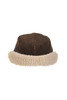 5 Wale Corduroy Cap With Quilt Lining - Brown Thumbnail