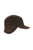 5 Wale Corduroy Cap With Quilt Lining - Brown Thumbnail